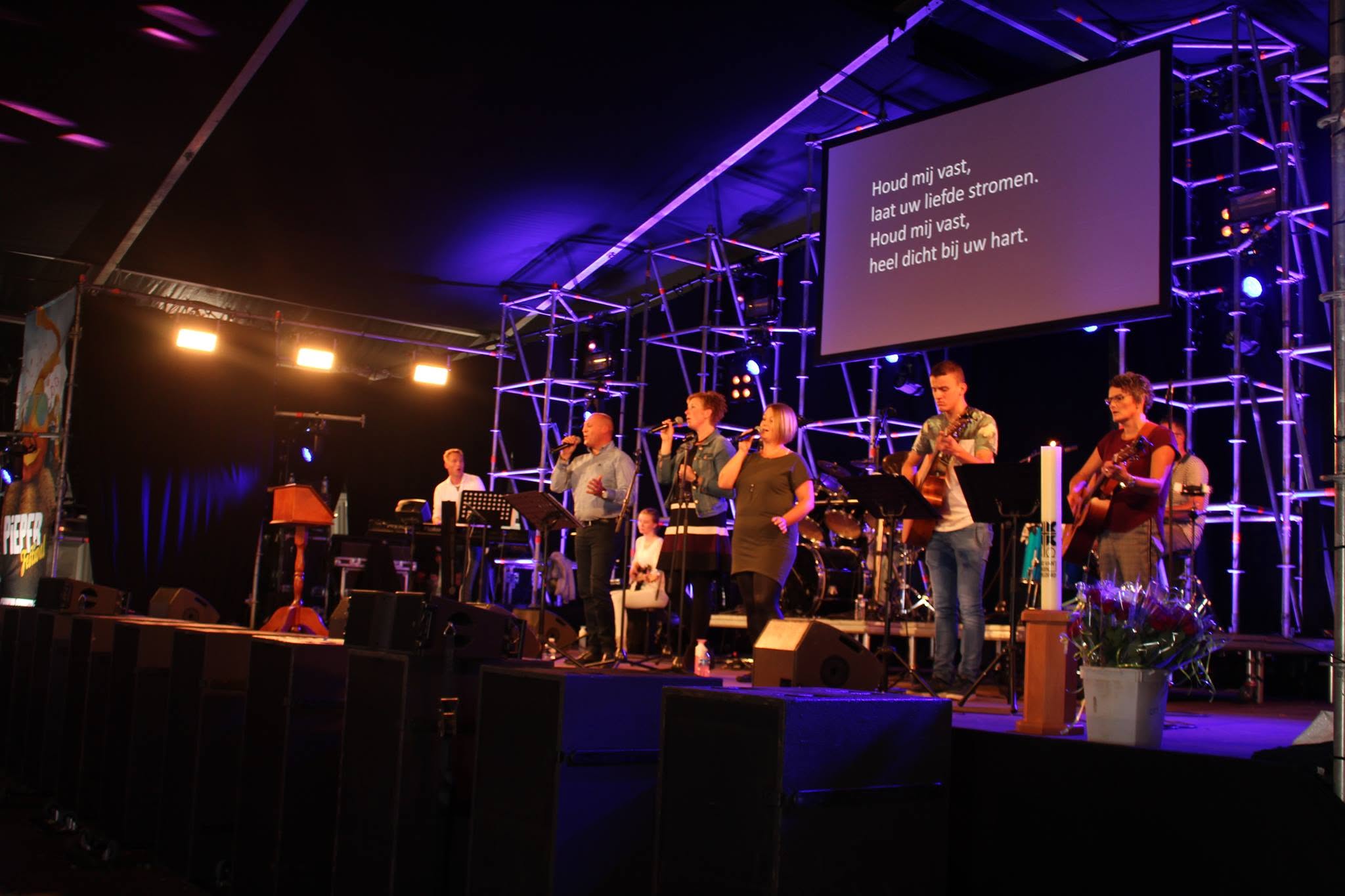Band VRIJ tijdens Pieperfestival Noordoostpolder 2018