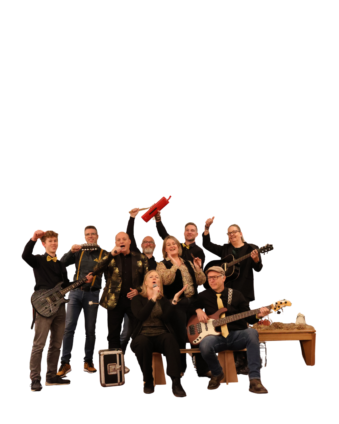 Groepsfoto van Band VRIJ